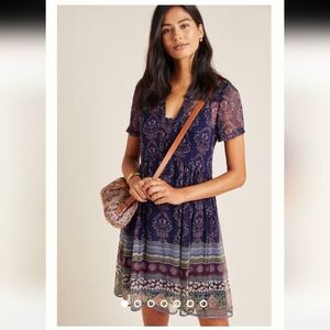 Maeve Adrian Sheer Tunic Dress